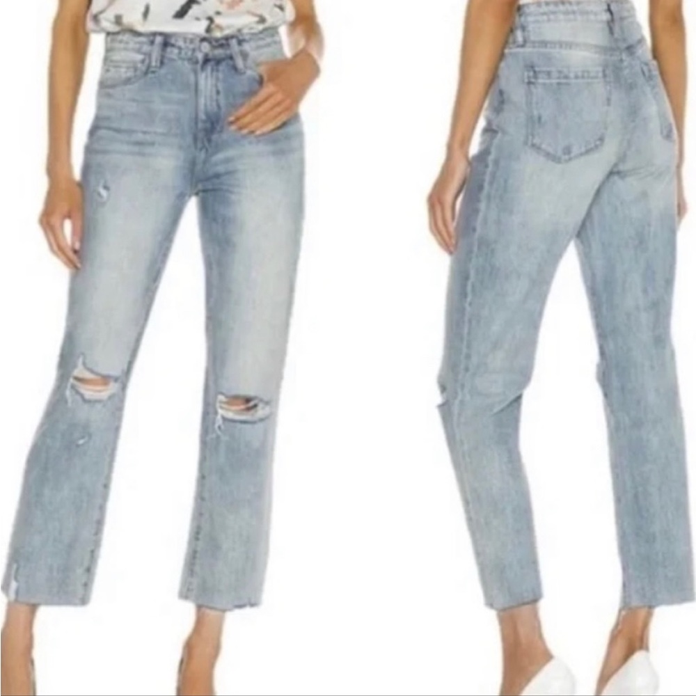 BlankNYC The Baxter Ribcage Straight leg distressed jeans